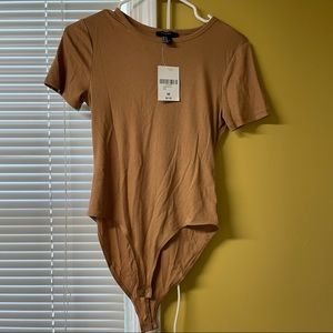Forever 21 Cocoa Knit Bodysuit